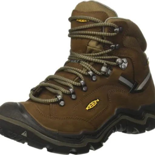 KEEN Men's Durand II Mid Height Waterproof Hiking Boot Review: wide-fit tank for rough trails