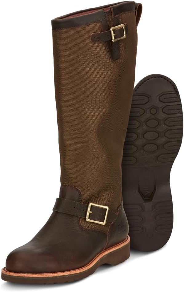 Men's Brome 17" Waterproof Pull-On Snake Boots - Hunting, Outdoor Work, Slip - Resistant Snake Boots for Men 10 Briar Pitstop