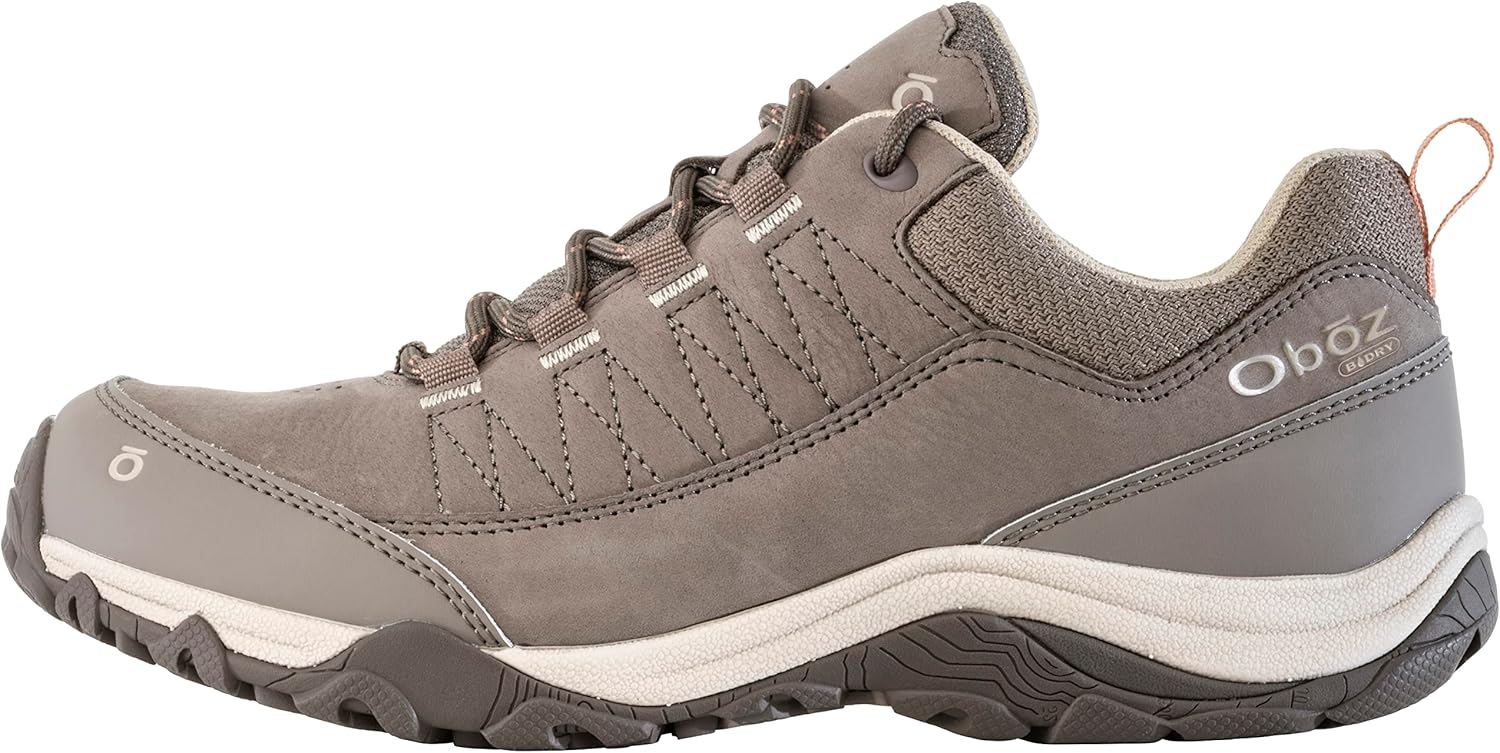 Women's Ousel Low B-Dry Waterproof Hiking Shoe 11 Cinder Stone