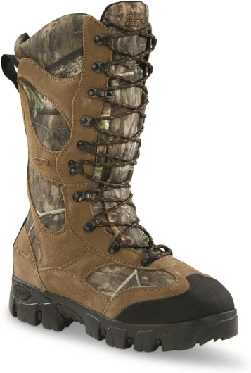 Giant Timber II Men’s Waterproof Hunting Boots Insulated, Lace Up Hiking Shoes, 1400 Gram 10 Mossy Oak Country Roots