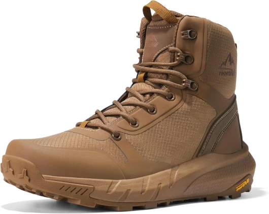 Men's Military Tactical Boot Lightweight Comfortable Boots for Work All Day Side Zipper Motorcycle Combat Hiking Boots 8 Inches Metrostrike 10.5 Coyote