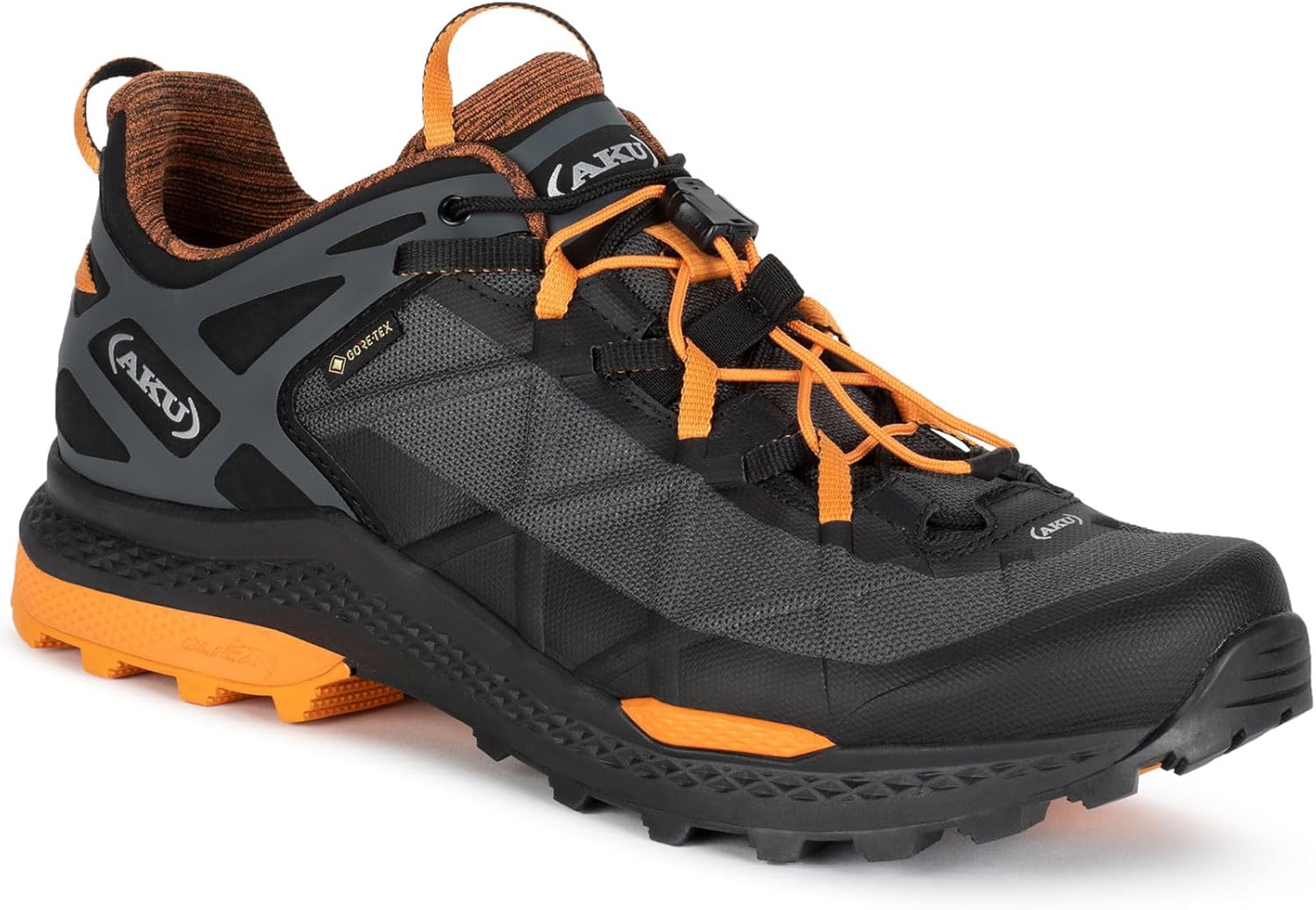 Men's Rocket DFS GTX Hiking Lightweight Waterproof Breathable Laced Low Shoes for Easy, Moderate & Rugged Trails 10.5 Black-orange