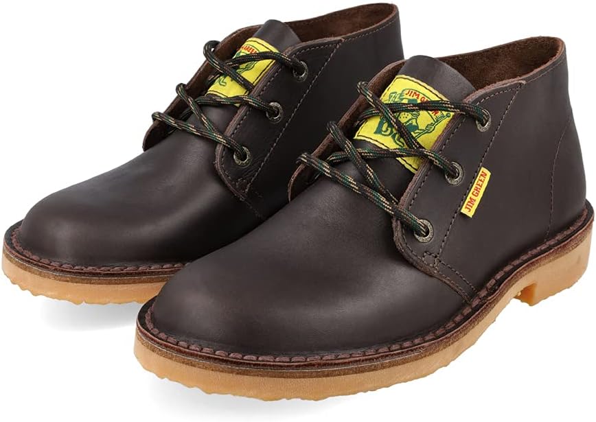 Vellie Men’s Casual Work Boot Lace-Up Traditional Chukka Boots with Full Grain Suede Leather 14 Brown Leather