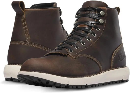 Logger 917 Hiking Boots for Men - Full-Grain Leather with Breathable Mesh Lining, Vibram SPE Midsole, and 917 Traction Outsole 10 Chocolate Chip