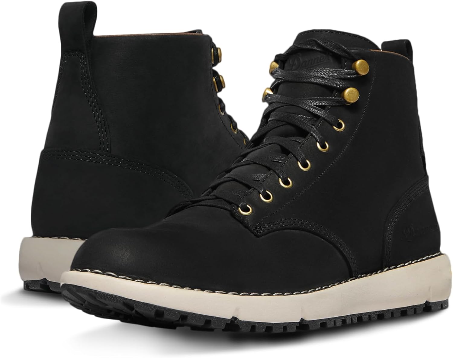 Logger 917 6" Waterproof Hiking Boots for Men - Full-Grain Leather with Breathable Gore-Tex, Vibram SPE Midsole, and 917 Traction Outsole 9 Black