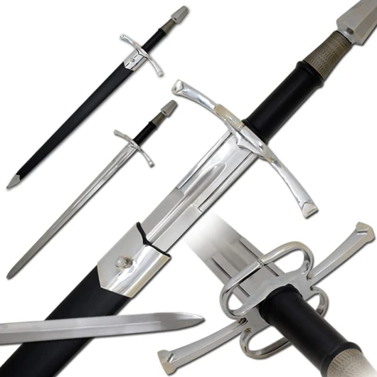 Handmade Handforged 15th Century Tempered Full Tang The longsword with Leather Scabbard