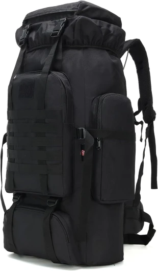 Hiking Backpack for Men 70L/100L Camping Backpack Military Rucksack Molle 3 Days Assault Pack for Climbing 70l-black
