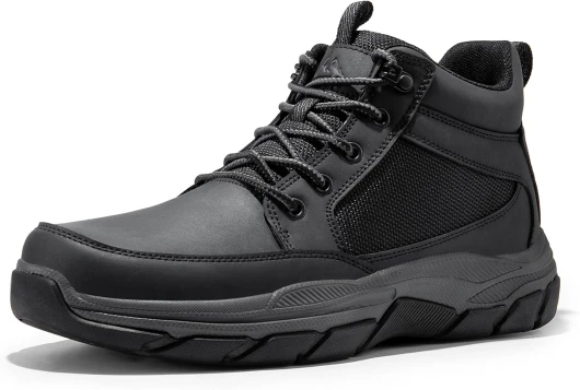 Men's Hiking Boots Lightweight Fashion Casual Chukka Ankle Boots Elevation 11 Black