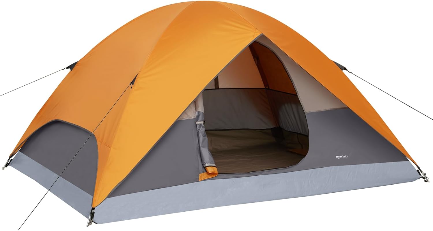 Camping Tent, 3-Season Dome Design with Rainfly 2 Person