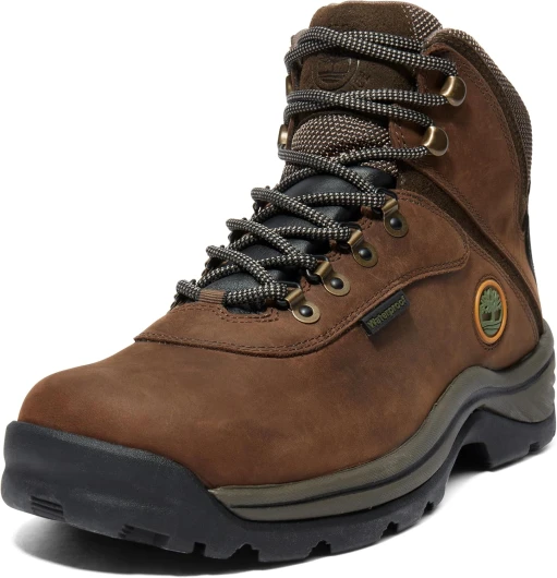 Mens White Ledge Mid Waterproof Brown 10.5 Wide