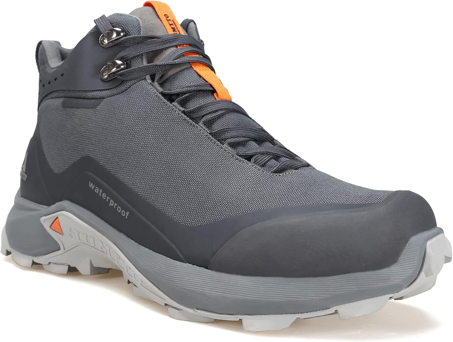 Men's All-Terrain Waterproof Hiking Boots Lightweight Breathable Outdoor Ankle Boots Trekking Hiking Shoes 9 Grey