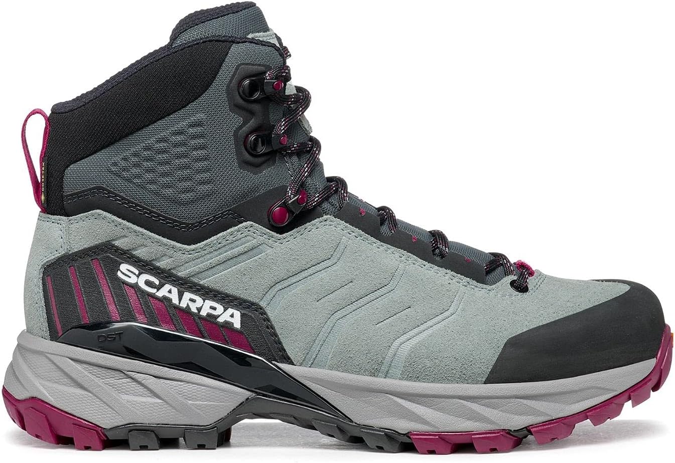 Women's Rush TRK GTX Waterproof Gore-Tex Lightweight Hiking Boots 7.5 Women/6.5 Men Conifer/Raspberry