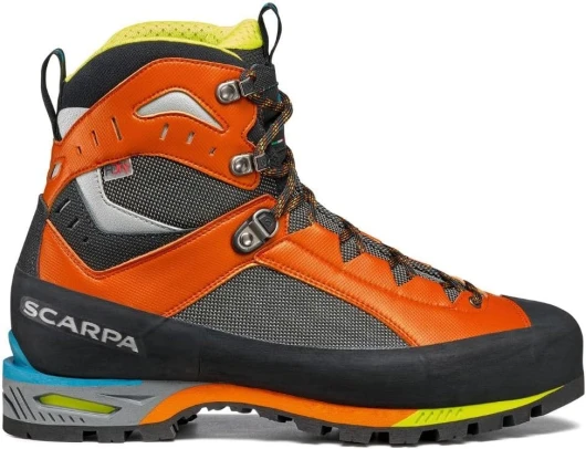Men's Charmoz HD Waterproof Boots for Hiking and Mountaineering 9-9.5 Women/8-8.5 Men Shark/Orange