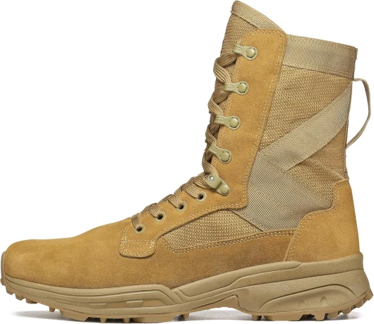 TACTICAL T8 NFS 670 Military Combat Boots for Men and Women, Army, Air Force, AR670-1 Compliant Footwear, Lightweight, Suede Leather 10.5 Regular