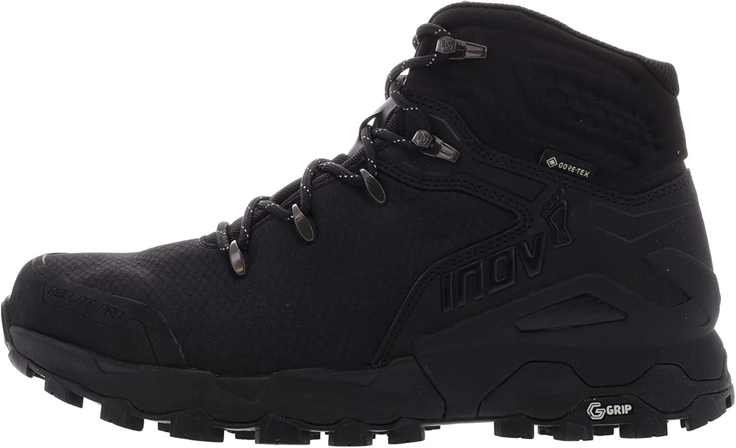 Inov-8 Men's Roclite Pro G 400 GTX V2 Cushioned Foam Padded Comfortable Durable Waterproof Protective Hiking Ankle Boots 8 Black