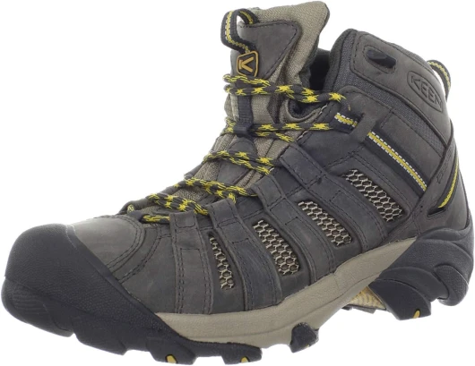 Men's Voyageur Mid Height Breathable Hiking Boot Raven/Tawny Olive 11