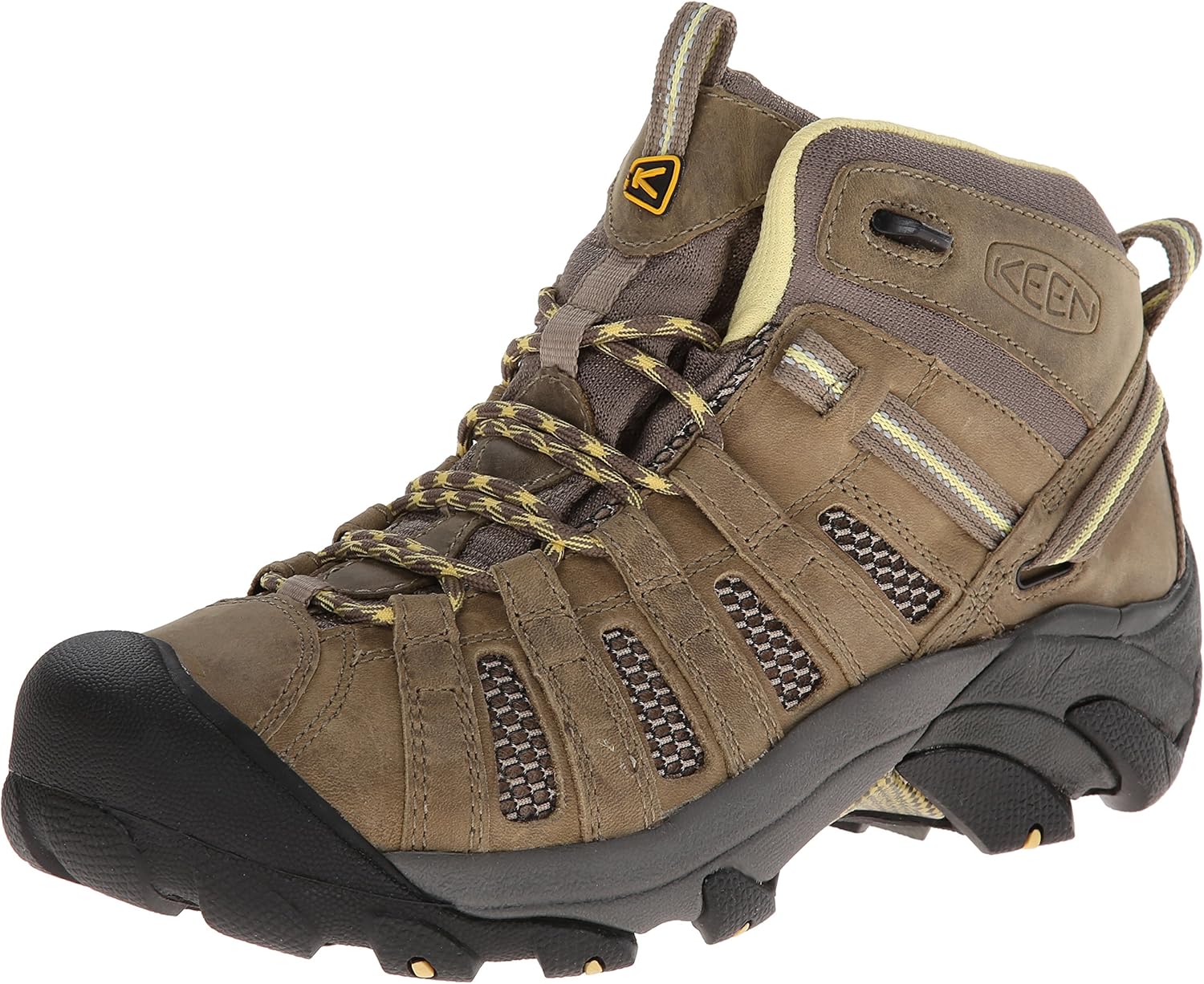 Women's Voyageur Mid Height Breathable Hiking Boots Brindle/Custard 8.5