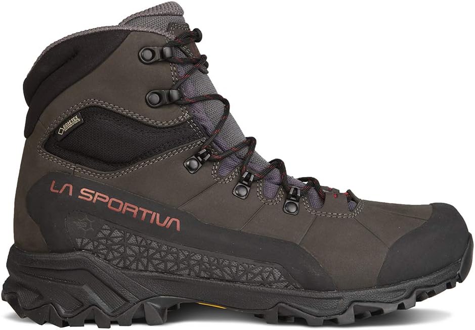 Mens Nucleo High II GTX Waterproof Hiking Boots 12.5 Carbon/Chili