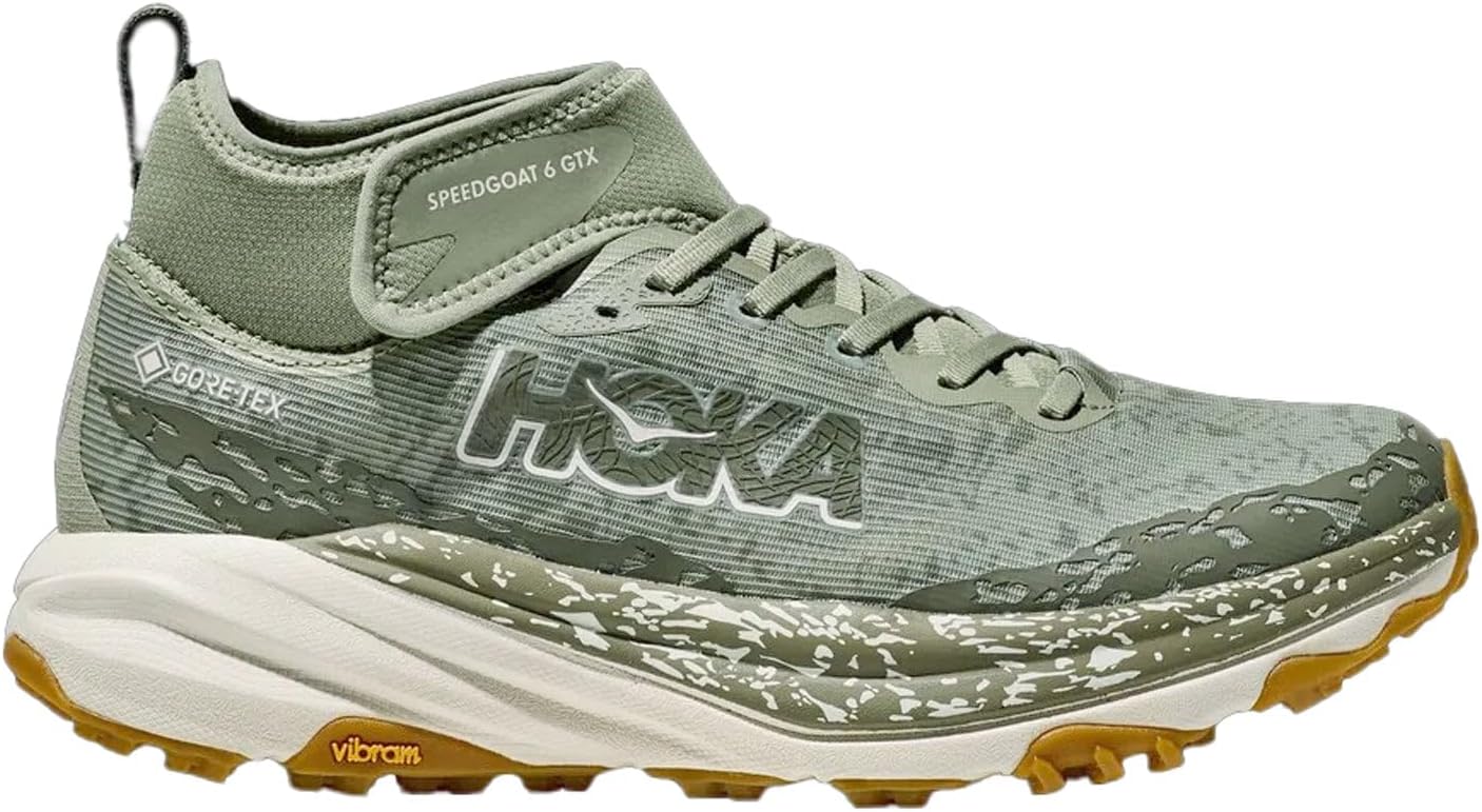 HOKA Men's Speedgoat 5 Mid GTX Sneaker 10 Oat Milk