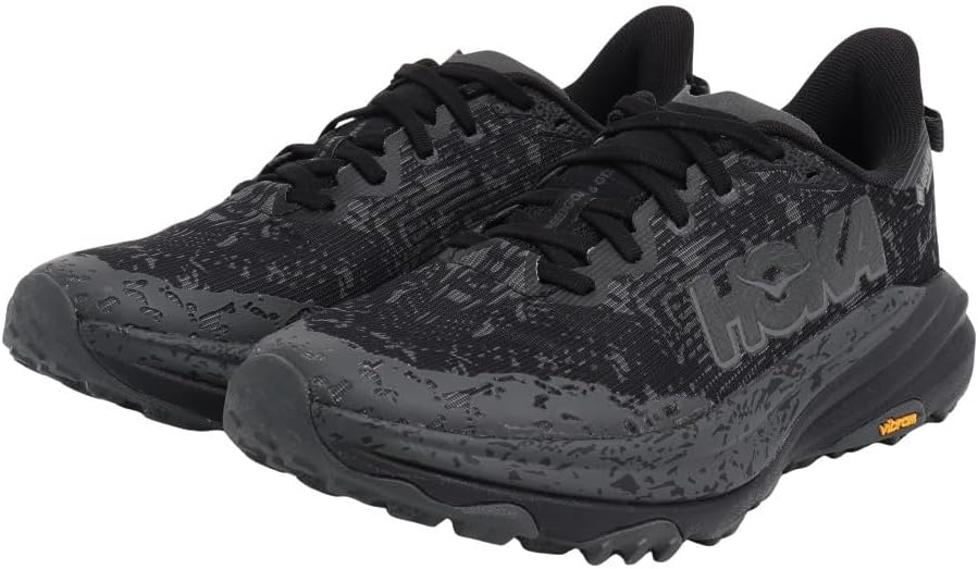 HOKA ONE ONE Men's Speedgoat 6 GTX Sneaker 9.5 Black/Outer Orbit