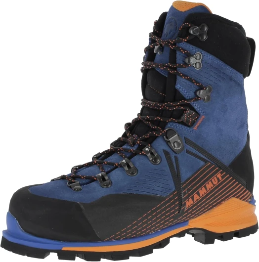 Kento Mountain High GTX Waterproof Fully Crampon-Resistant Mountain Shoes Men Mountain Boots Alpine Boots Waterproof Men Made in EU 8.5 Dark Glacier Blue/Black