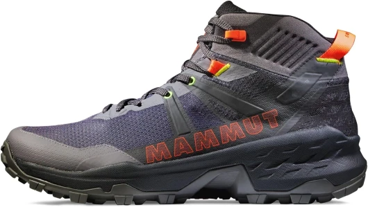 Mammut Sertig II Mid GTX - Men's 10 Dark Titanium/Vibrant Orange