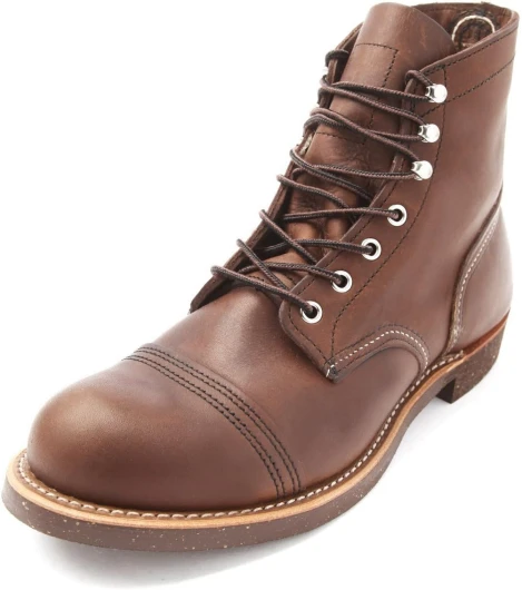 Red Wing Men's Iron Ranger 6" Boot 8.5 Amber Harness