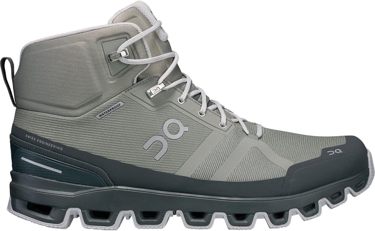 On-Running Men's Cloudrock Waterproof Boots 8 Kelp/Lead