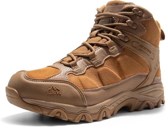 Men's Waterproof Hiking Boots Outdoor Mid Trekking Lightweight Mountaineering Shoes Paladin 10.5 Coyote