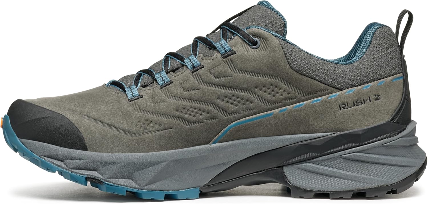 Men's Rush 2 Pro GTX Waterproof Gore-Tex Hiking Shoes 10.5 Titanium/Ocean