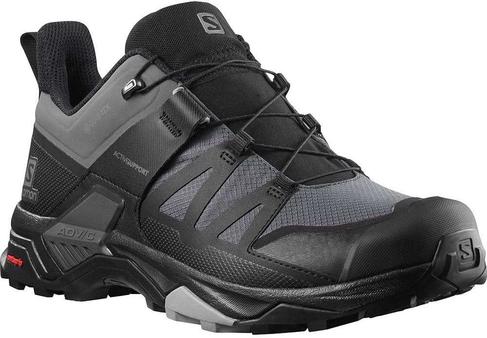 Men's X Ultra 4 Gore tex Hiking Shoes Magnet/Black/Monument 11.5