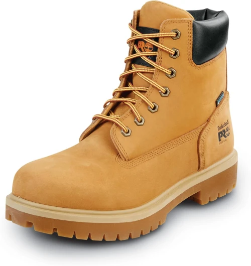 6IN Direct Attach Men's Soft Toe MaxTRAX Slip-Resistant Work Boot 10.5 Wide Wheat Nubuck