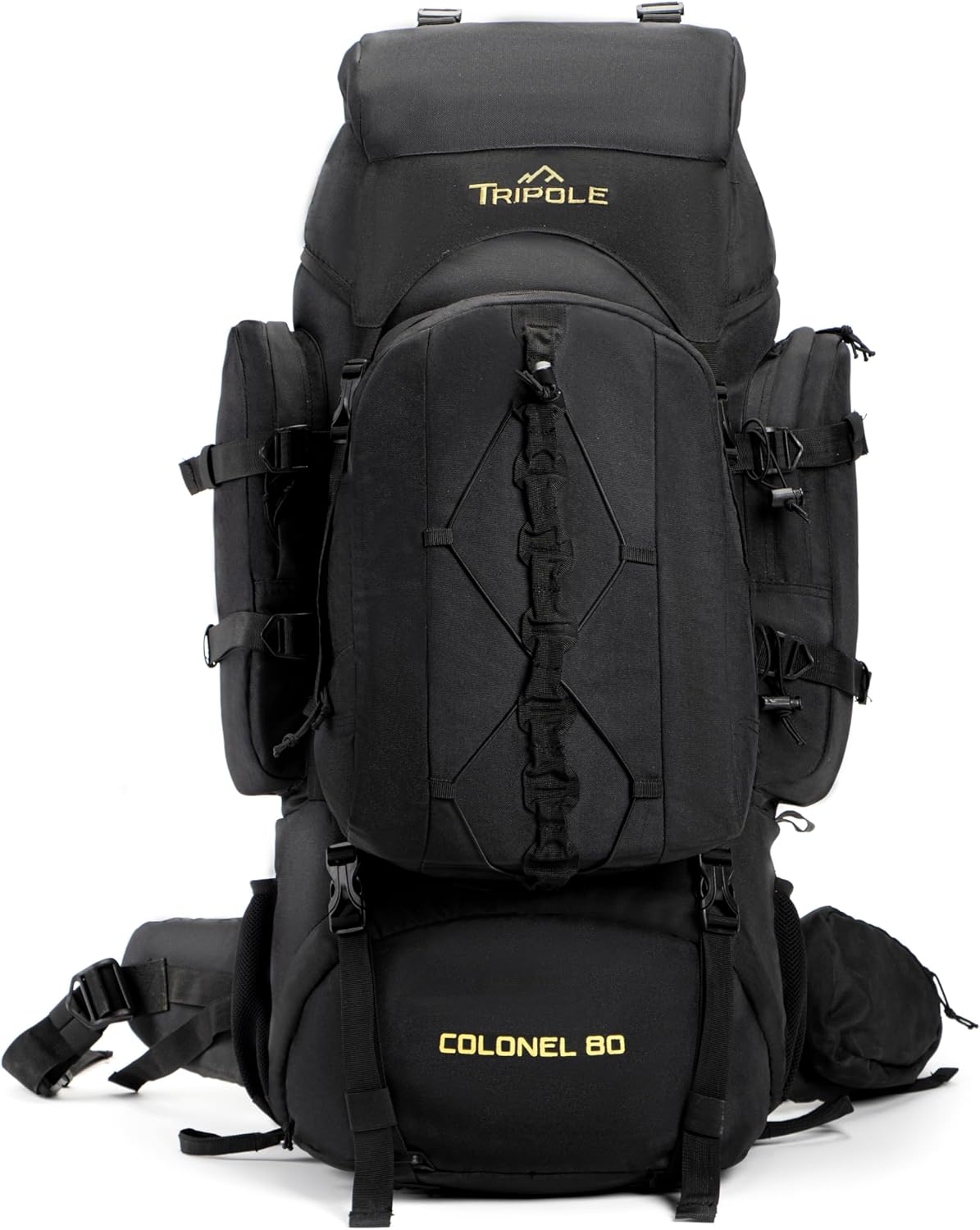 Colonel 95 Litres Rucksack + Detachable Day Pack 80 Litres Black