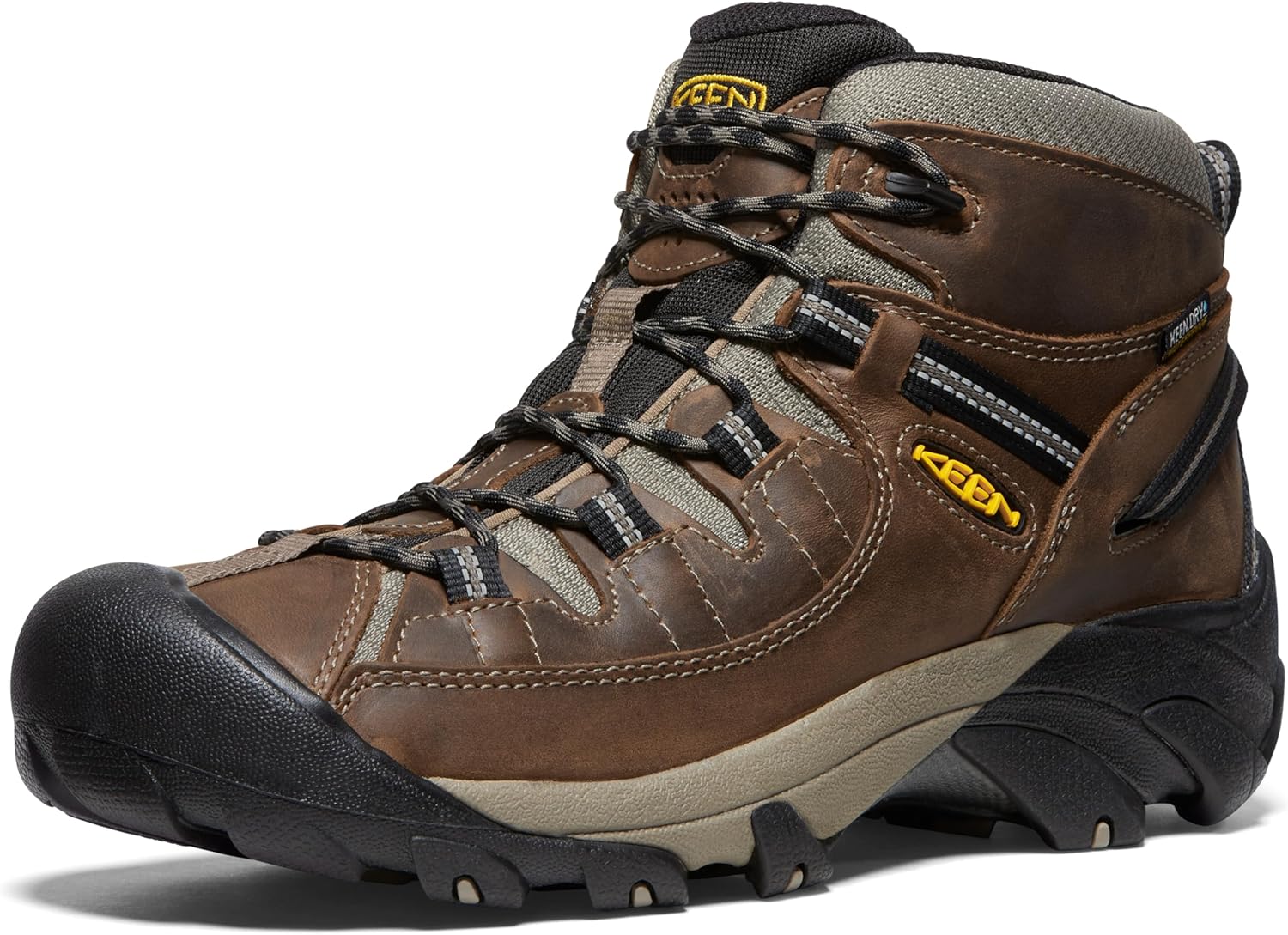 Men's Targhee II Mid Height Waterproof Hiking Boot 11 Wide Shitake/Brindle