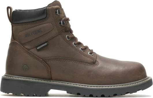 Men’s Floorhand Waterproof 6” Work Boot 10.5 Dark Brown
