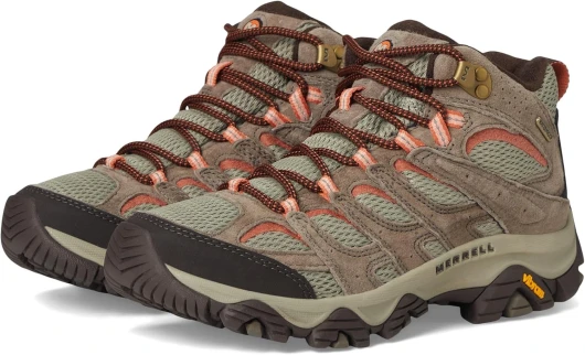 Women's Moab 3 Mid Waterproof Hiking Boot 8 Bungee Cord