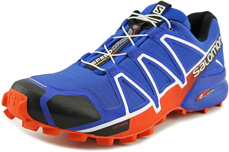 Men's Speedcross 4 Trail Runner 10.5 Blue Yonder/Black/Lava Orange