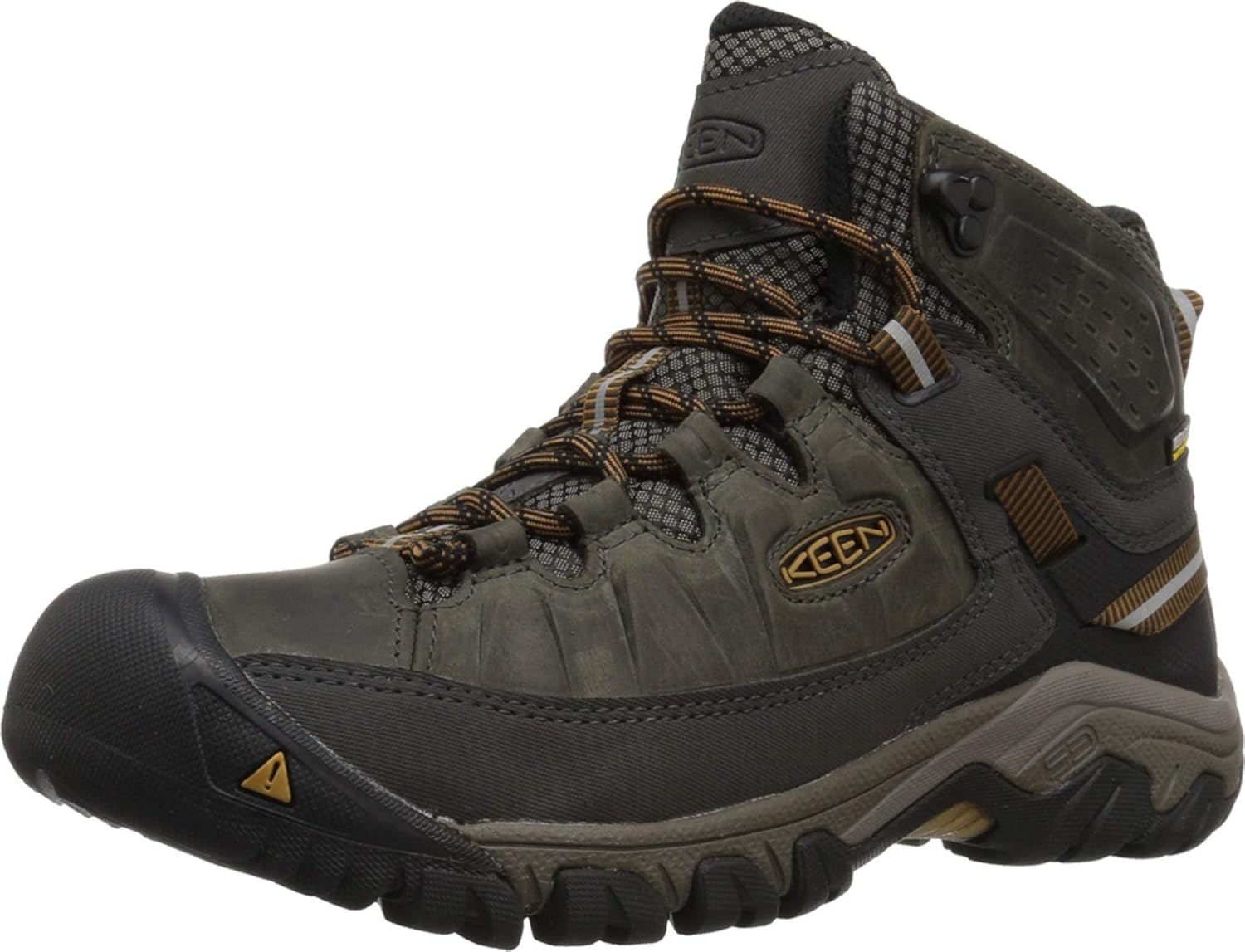 Men's, Targhee III Waterproof Mid Hiking Boots Black Olive/Golden Brown 10 Wide