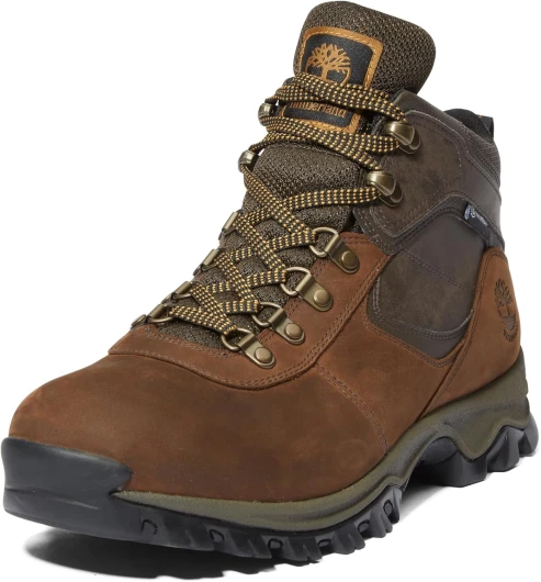 Mens Anti-Fatigue Hiking Waterproof Leather Mt - Maddsen 10 Dark Brown-2024 New