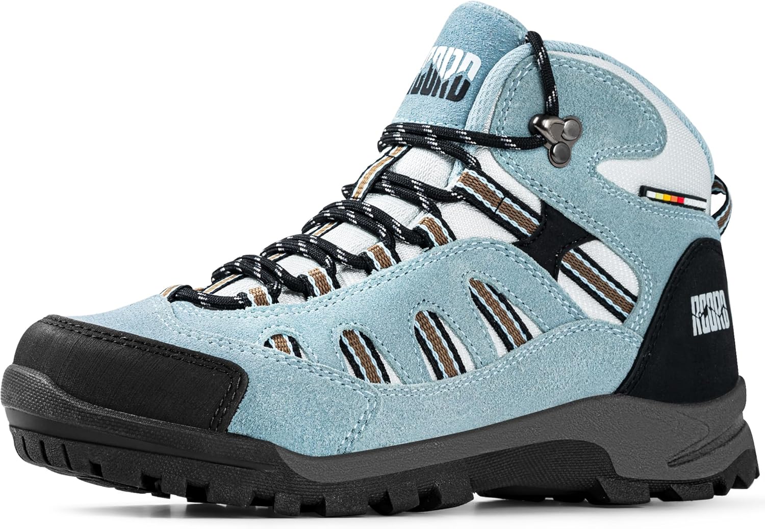 @ R CORD Womens Hiking Boots Waterproof Lightweight Hiking Boots Women Ankle Support Hiking Shoes Backpacking Boots Breathable Non-slip Hiking Boot for Outdoors Blue Line 7.5