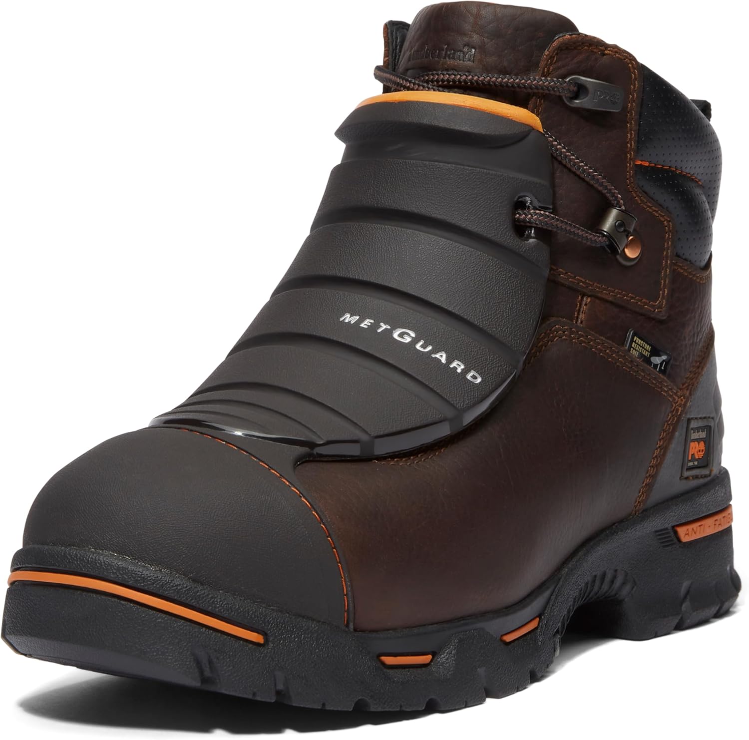 Men's Endurance 6 Inch Steel Safety Toe Puncture Resistant External Metguard Industrial Work Boot 12 Brown-2024 New