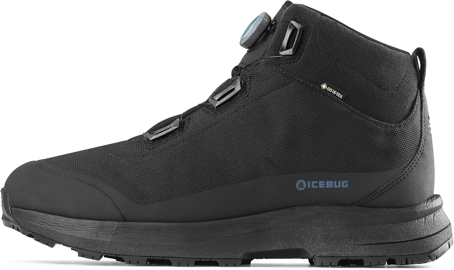 Mens Stavre2 Michelin GTX Midcut Winter Hiking Boot with Traction Sole 9 Black/Petroleum
