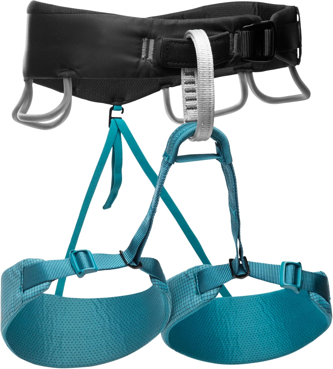 Womens Momentum Rock Climbing Harness Extra Sm Aqua Verde