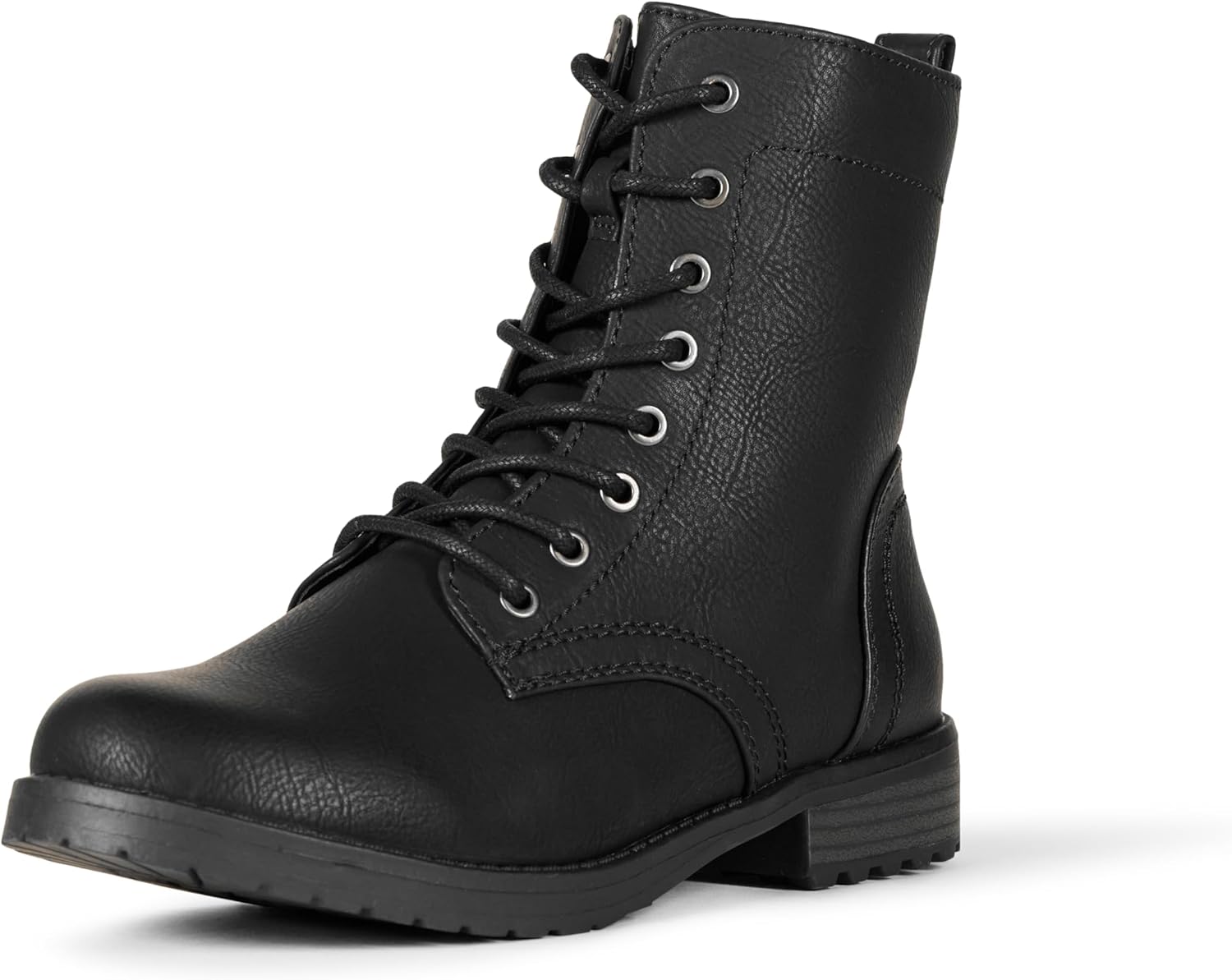 Women's Lace-Up Combat Boots 10 Black