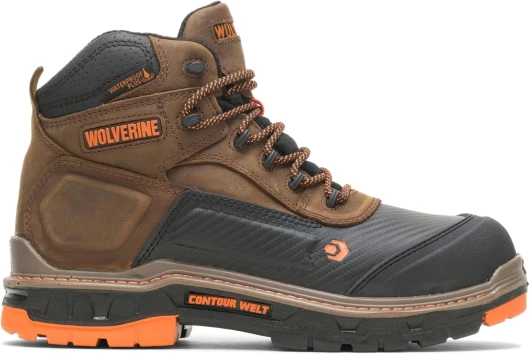 Overpass 6" Mid Composite Toe Waterproof Work Boot 10 Summer Brown