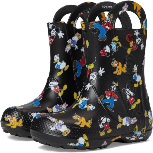 Unisex-Child Handle It Rain Boots Mickey & Friends 13 Little Kid