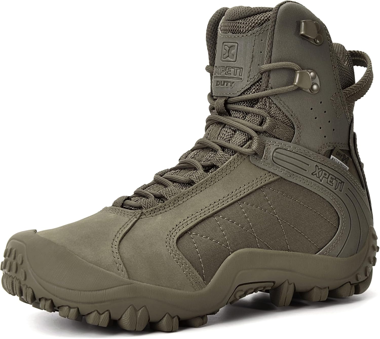 Men's Raptor Waterproof Leather Tactical Boots 9.5 Olive Green