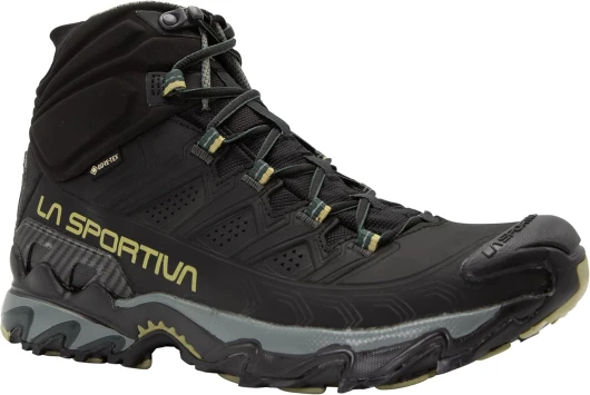 Mens Ultra Raptor II Mid Leather GTX Waterproof Hiking Boots 11 Black/Cedar