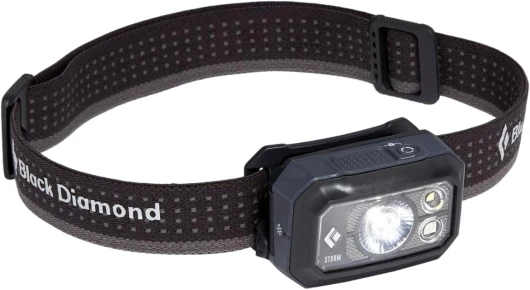 Storm 400 LED Headlamp, Waterproof and Dimmable Battery Powered Headlamp for Camping, Hiking, Hunting, Fishing, Work with Red Light Headlamp Mode, Graphite all Graphite