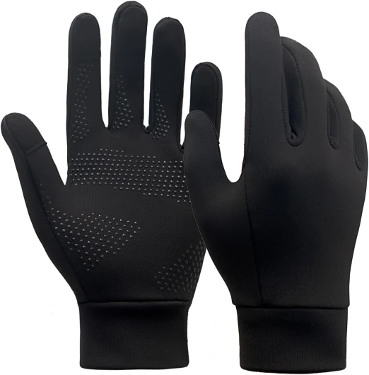 Running Gloves for Men Women 30°F Lightweight Breathable Touch Screen Anti-Slip Cold Weather Thin Gloves X-Large